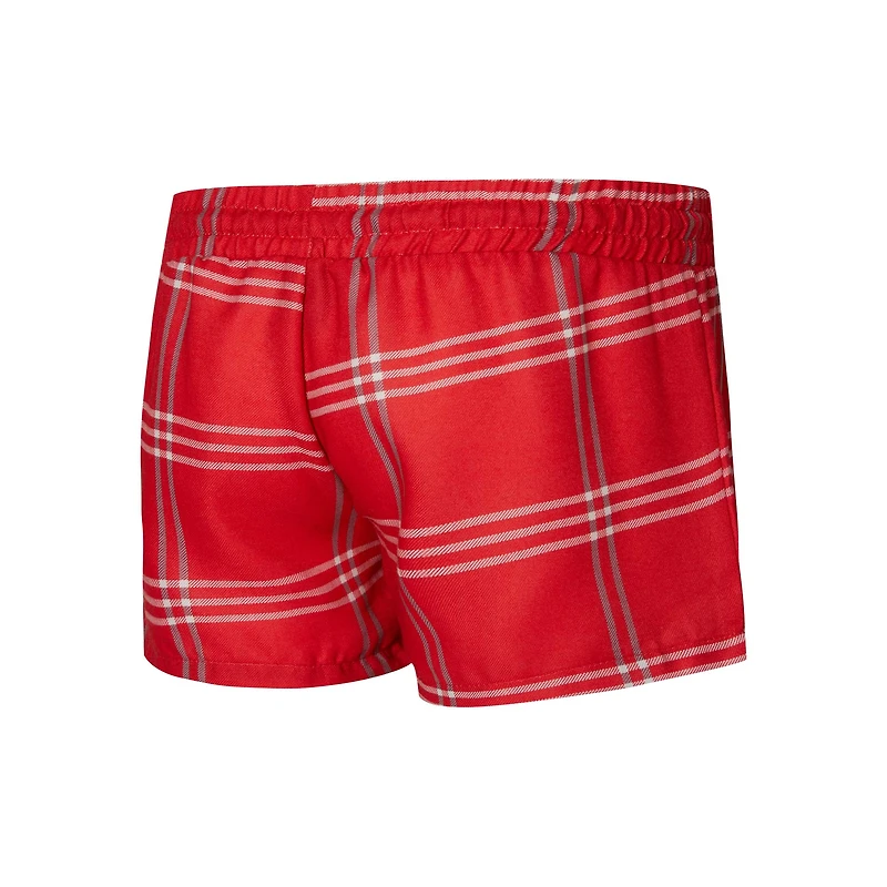Ensemble haut à manches longues et short raglan Petition Concepts Sport rouge/gris des Buccaneers de Tampa Bay pour femme