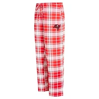 Pantalon en tricot à carreaux Ashford des Buccaneers de Tampa Bay pour femme Concepts Sport Red
