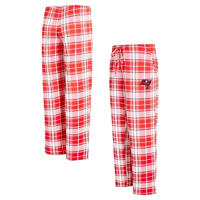 Women's Concepts Sport Red Tampa Bay Buccaneers Ashford Plaid Knit Pants