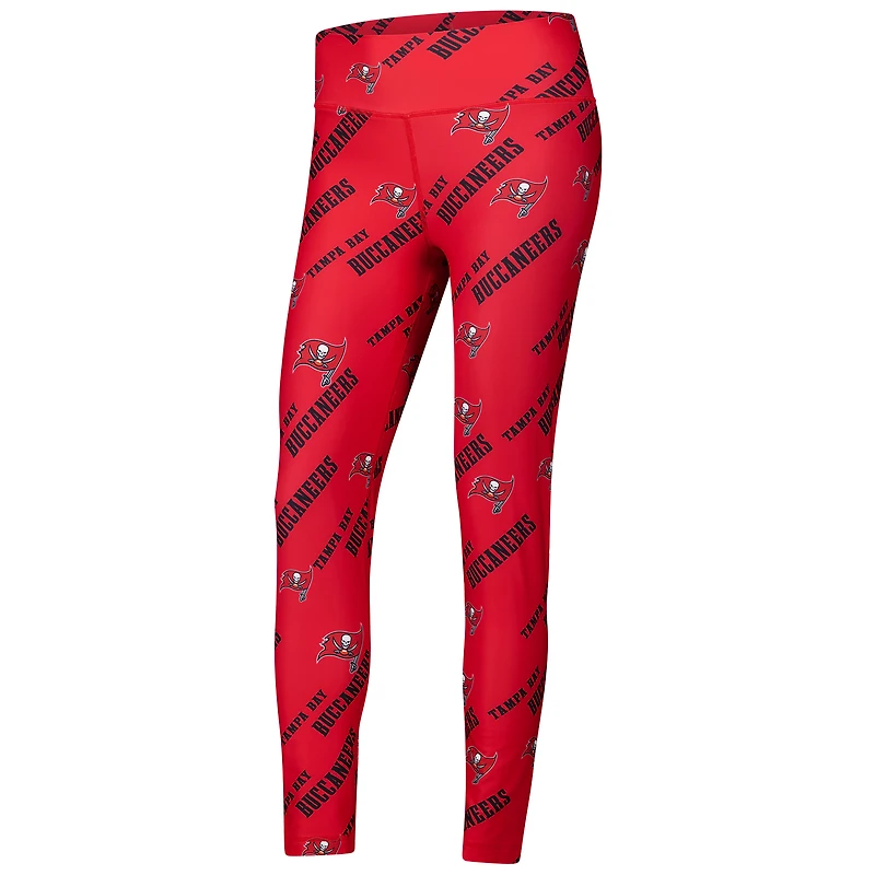 Leggings de nuit en tricot à imprimé intégral Breakthrough des Buccaneers Tampa Bay pour femmes Concepts Sport Red