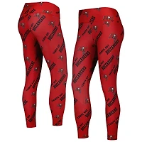 Concepts Sport - Legging de salon à imprimé intégral Breakthrough Tampa Bay Buccaneers rouge pour femme