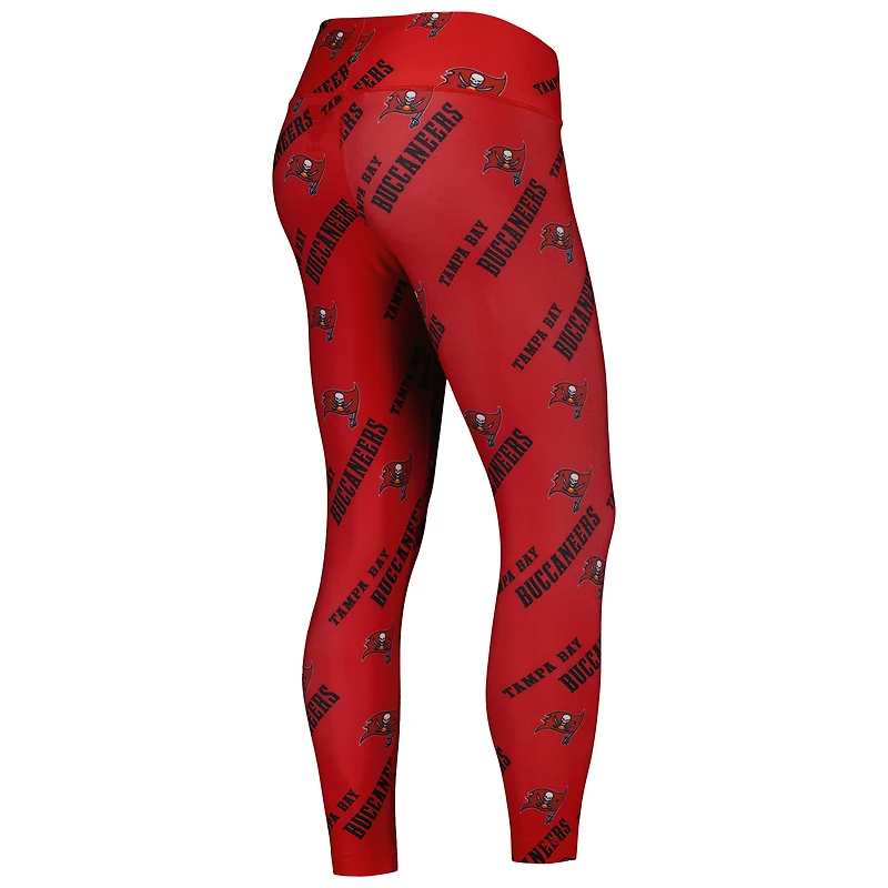 Concepts Sport - Legging de salon à imprimé intégral Breakthrough Tampa Bay Buccaneers rouge pour femme