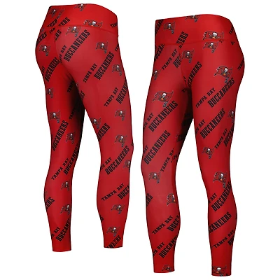 Concepts Sport - Legging de salon à imprimé intégral Breakthrough Tampa Bay Buccaneers rouge pour femme