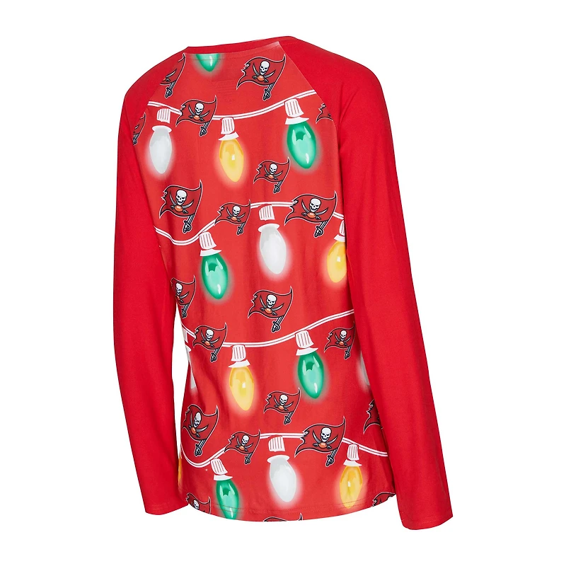 Ensemble haut à manches longues et pantalon en tricot Garland des Tampa Bay Buccaneers de Concepts Sport pour femme