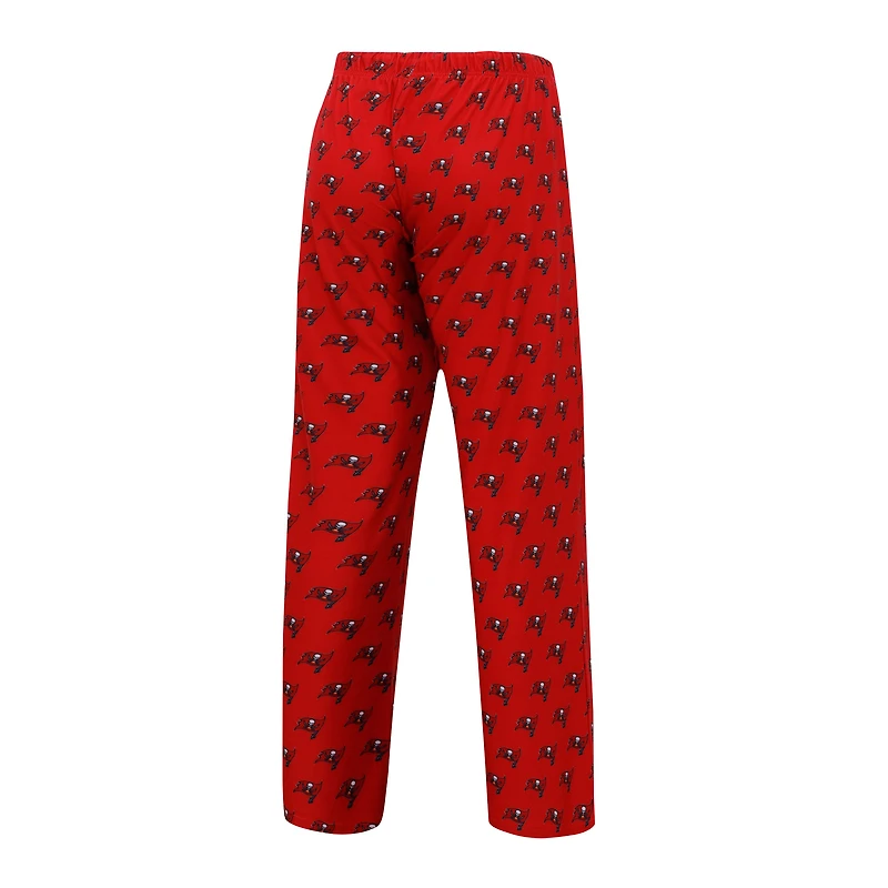 Women's Concepts Sport Red Tampa Bay Buccaneers Gauge Allover Print Sleep Pants