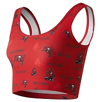 Brassière Concepts Sport rouge à imprimé mosaïque des Tampa Bay Buccaneers pour femme