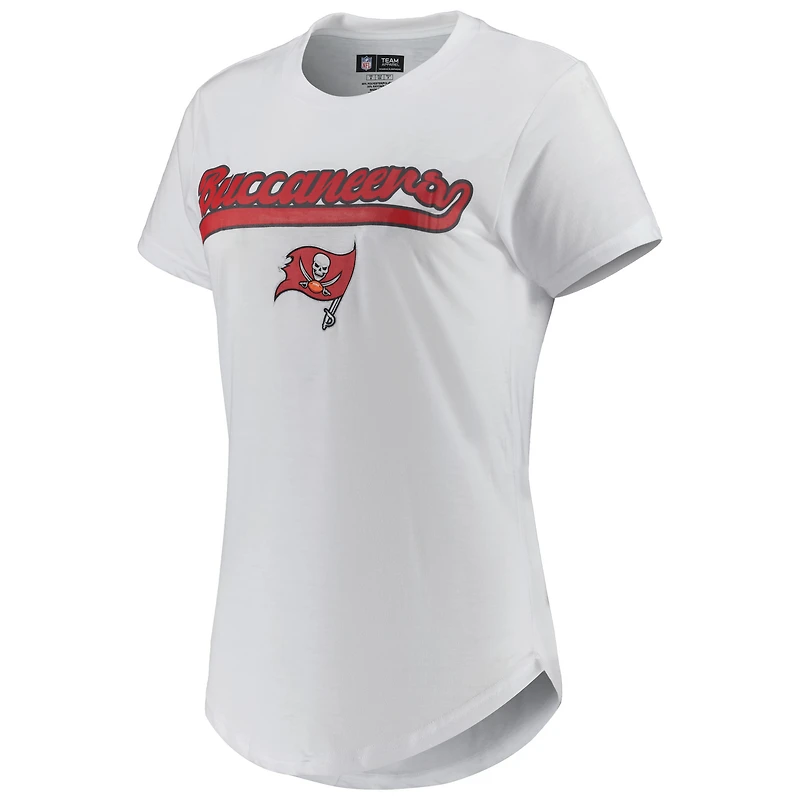 Concepts Sport Ensemble de pyjama et legging Sonata Tampa Bay Buccaneers Blanc/Anthracite pour femme