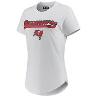 Concepts Sport Ensemble de pyjama et legging Sonata Tampa Bay Buccaneers Blanc/Anthracite pour femme