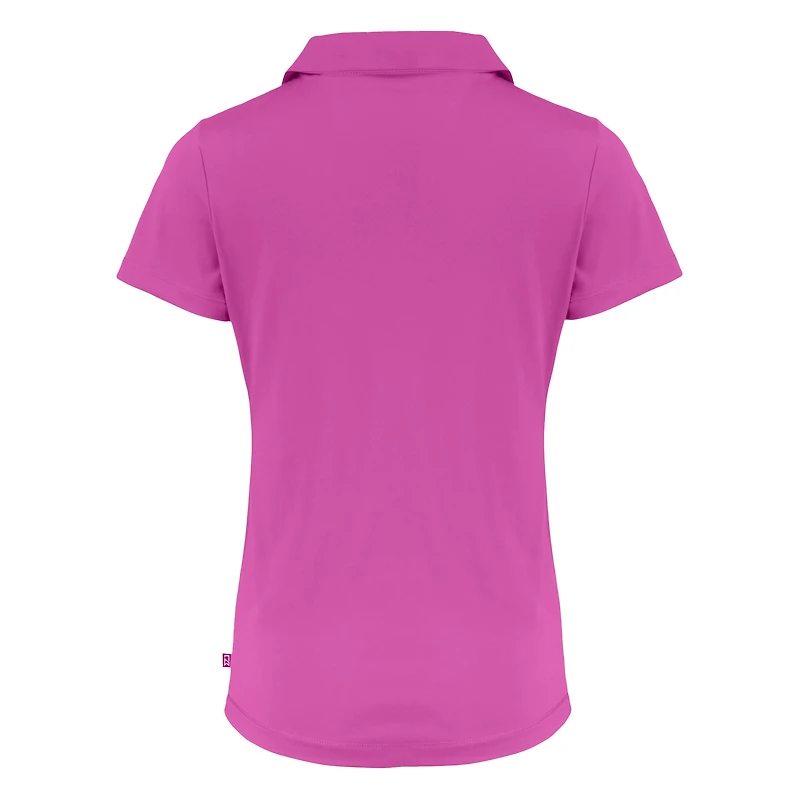 Polo à col en V recyclé Daybreak rose Cutter & Buck pour femme des Tampa Bay Buccaneers