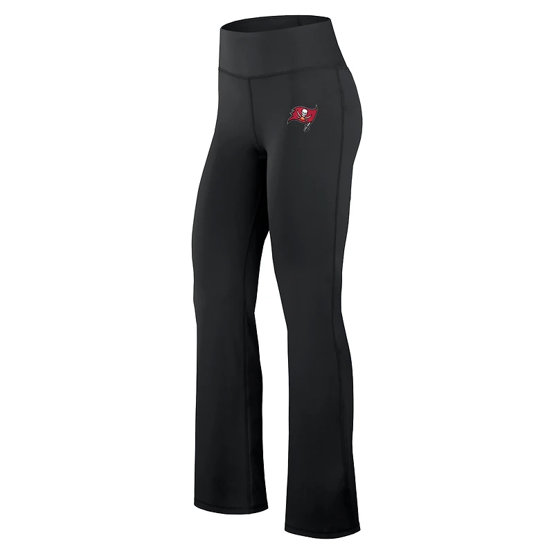 Legging évasé Maxed Out Fanatics noir pour femme des Buccaneers de Tampa Bay