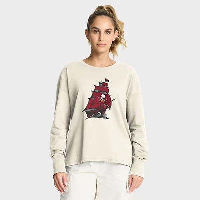Women's Fanatics Cream Tampa Bay Buccaneers Dove Legacy Long Sleeve T-Shirt