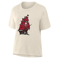Women's Fanatics Cream Tampa Bay Buccaneers Dove Legacy T-Shirt