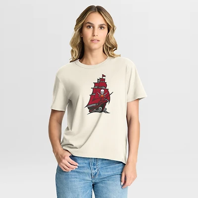 Women's Fanatics Cream Tampa Bay Buccaneers Dove Legacy T-Shirt