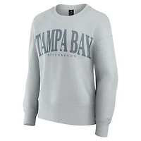 Women's Fanatics  Gray Tampa Bay Buccaneers Elements Pullover Sweatshirt