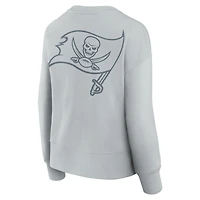 Women's Fanatics  Gray Tampa Bay Buccaneers Elements Pullover Sweatshirt