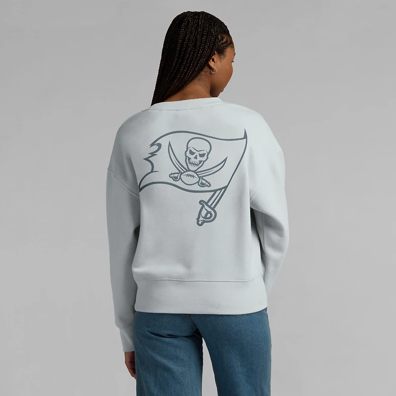 Women's Fanatics Gray Tampa Bay Buccaneers Elements Pullover Sweatshirt