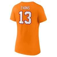 Fanatics pour femmes Mike Evans Orange Tampa Bay Buccaneers Player Icon Nom et numéro T-shirt à col en V