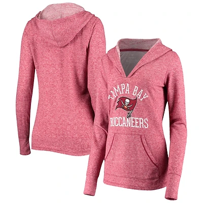 Sweat à capuche double face flammé Fanatics pour femmes, rouge, Tampa Bay Buccaneers