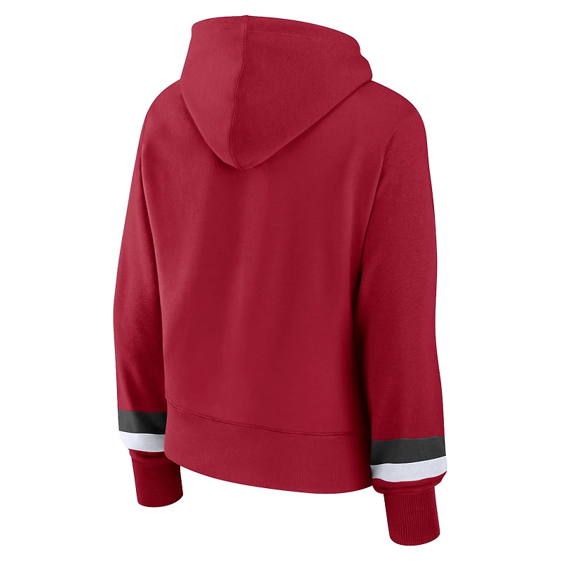 Sweat à capuche rouge Fanatics Tampa Bay Buccaneers pour femmes