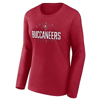 Women's Fanatics Red Tampa Bay Buccaneers Plus Foiled Play Long Sleeve T-Shirt