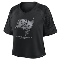 Maillot surdimensionné à col en V et raglan Fanatics des Buccaneers de Tampa Bay pour femmes, noir tendance