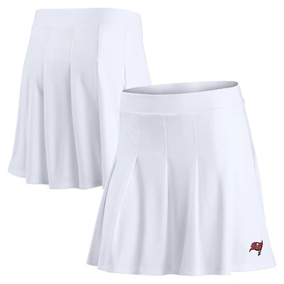 Jupe-short de tennis blanche avec logo principal des Buccaneers Tampa Bay Fanatics pour femmes