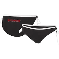 Maillot de bain pour femme G-III 4Her by Carl Banks Black Tampa Bay Buccaneers Logo Perfect Match - Bas bikini