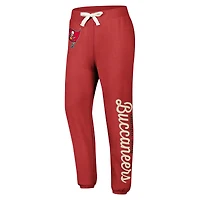 Pantalon en polaire rouge Tampa Bay Buccaneers Scrimmage pour femme G-III 4Her by Carl Banks