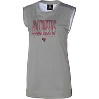 Débardeur sans sueur Tampa Bay Buccaneers gris pour femme