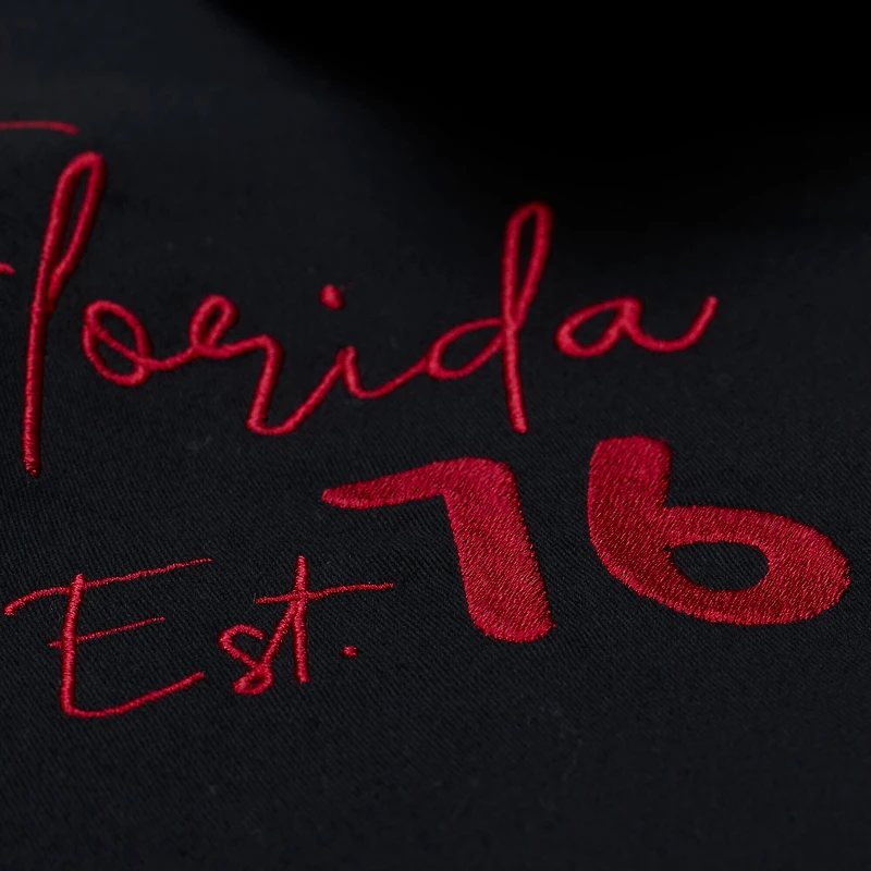 Veste courte zippée Mitchell & Ness noire Tampa Bay Buccaneers EST. 1976 pour femme