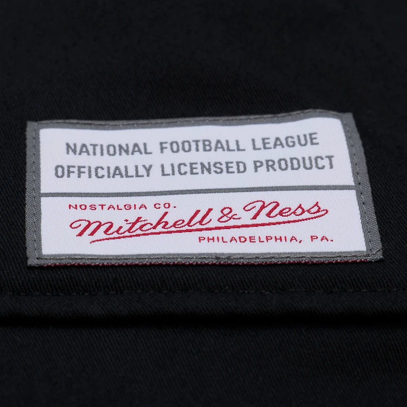 Women's Mitchell & Ness Black Tampa Bay Buccaneers EST. 1976 Mechanic Cropped Full-Zip Jacket