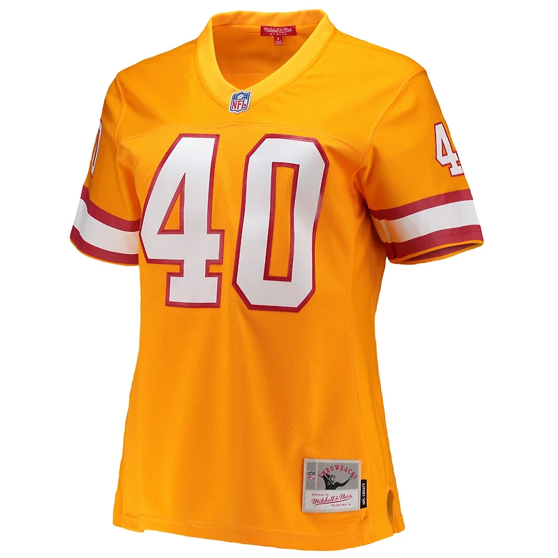 Maillot de joueur réplique Mitchell & Ness Mike Alstott orange Tampa Bay Buccaneers Legacy pour femmes