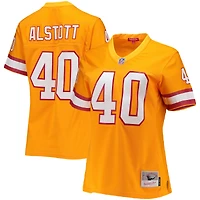 Maillot réplique Legacy Mitchell & Ness Mike Alstott orange des Buccaneers de Tampa Bay pour femmes