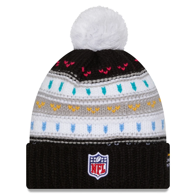 Bonnet à revers et pompon NFL Crucial Catch 2025 des Buccaneers de Tampa Bay de New Era pour femme