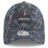 Casquette ajustable noire New Era Tampa Bay Buccaneers 2025 NFL Crucial Catch Pony Tail pour femme