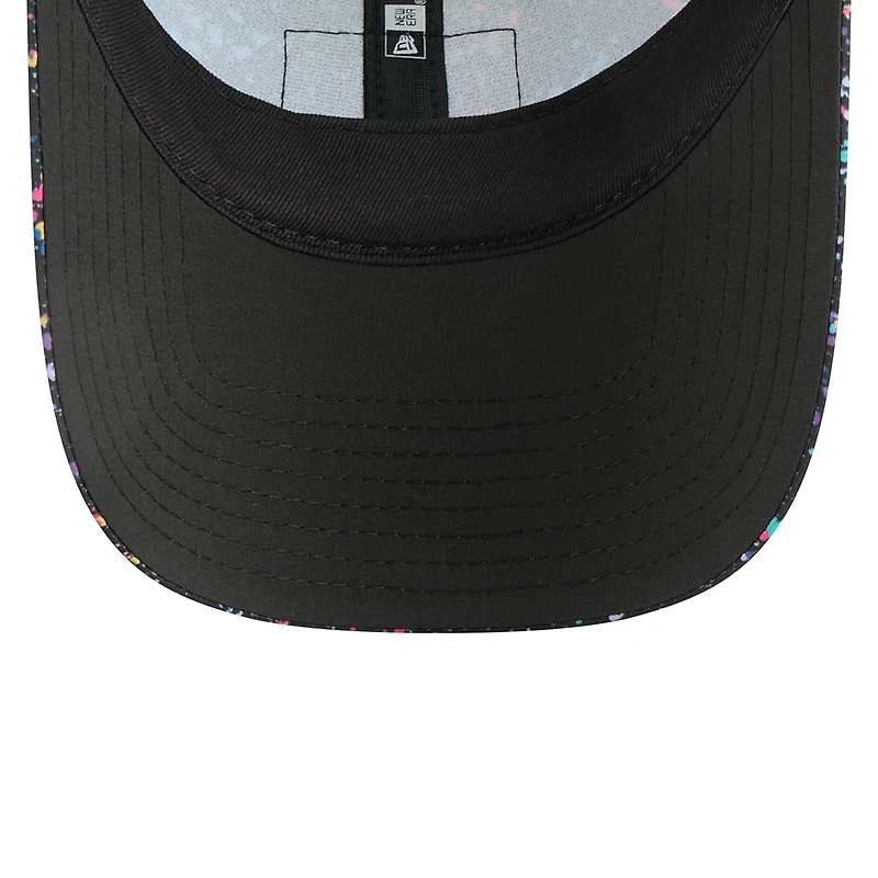 Casquette ajustable noire New Era Tampa Bay Buccaneers 2025 NFL Crucial Catch Pony Tail pour femme