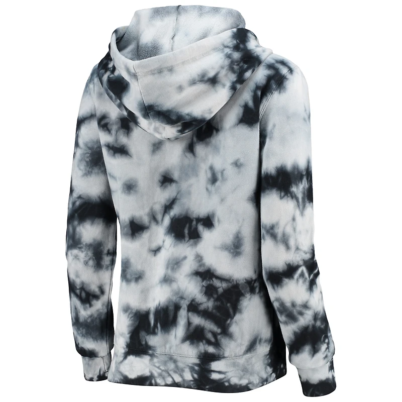 Chandail à capuchon en molleton Tie-Dye Fleece Tampa Bay Buccaneers noir New Era pour femme