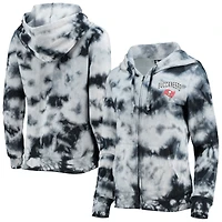 Chandail à capuchon en molleton Tie-Dye Fleece Tampa Bay Buccaneers noir New Era pour femme