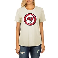 T-shirt de repêchage New Era Tampa Bay Buccaneers 2023 NFL crème pour femme
