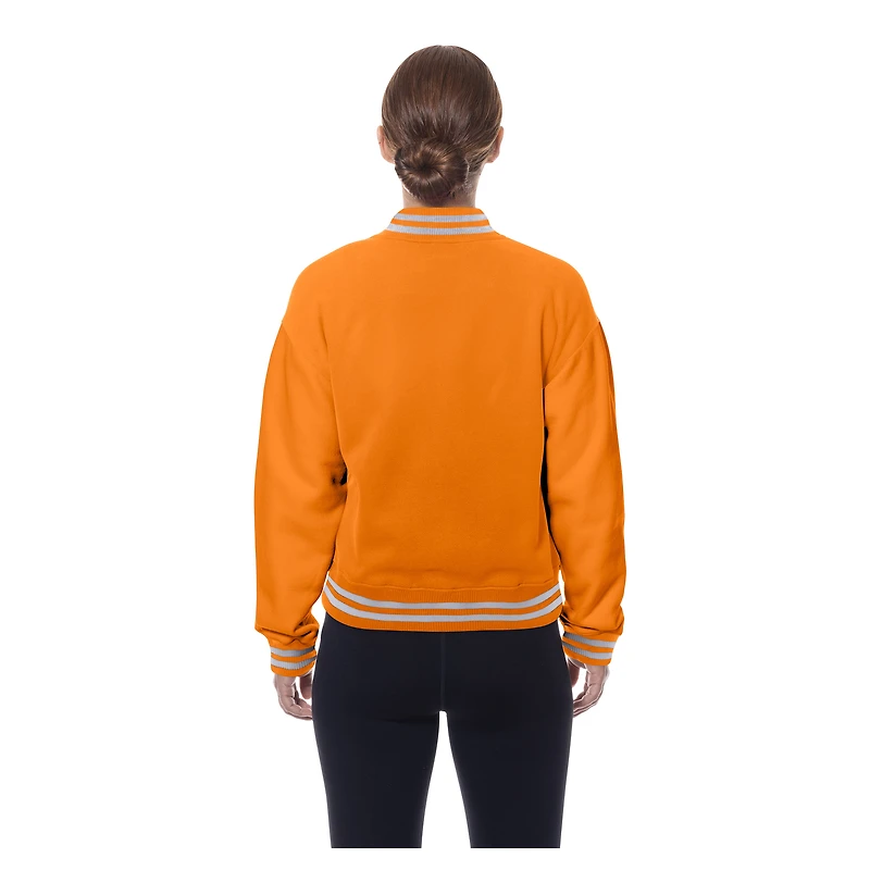 Veste polaire rétro orange New Era Tampa Bay Buccaneers pour femme
