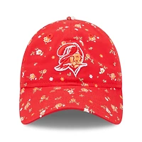 Women's New Era Red Tampa Bay Buccaneers  Floral 9TWENTY Adjustable Hat