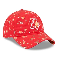 Women's New Era Red Tampa Bay Buccaneers  Floral 9TWENTY Adjustable Hat
