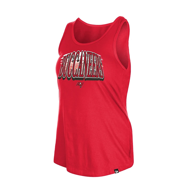 Women's New Era  Red Tampa Bay Buccaneers Summer Tank Top