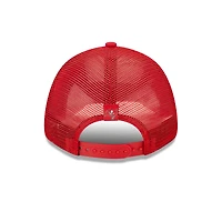 Casquette Snapback 9FORTY Team Trucker Tampa Bay Buccaneers New Era rouge pour femme