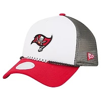 Women's New Era White/Red Tampa Bay Buccaneers Friendship Bracelet 9FORTY Adjustable Hat