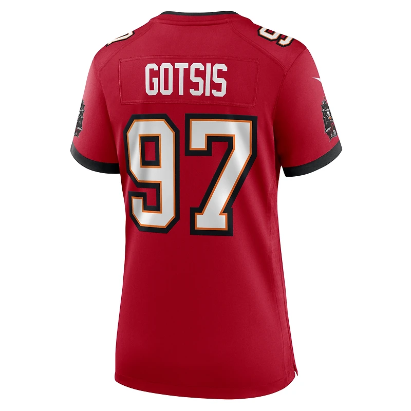 Women's Nike Adam Gotsis  Red Tampa Bay Buccaneers Team Game Jersey