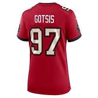 Women's Nike Adam Gotsis  Red Tampa Bay Buccaneers Team Game Jersey