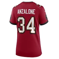 Maillot de match Nike Alex Anzalone rouge des Buccaneers Tampa Bay pour femmes