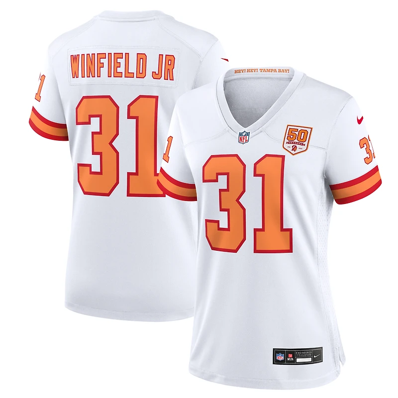 Women's Nike Antoine Winfield Jr. White '76 Tampa Bay Buccaneers 50th Season Game Jersey