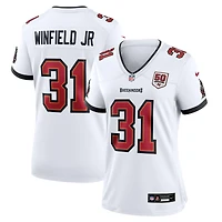 Maillot Nike Antoine Winfield Jr. blanc pour femme, écusson de la 50e saison des Tampa Bay Buccaneers